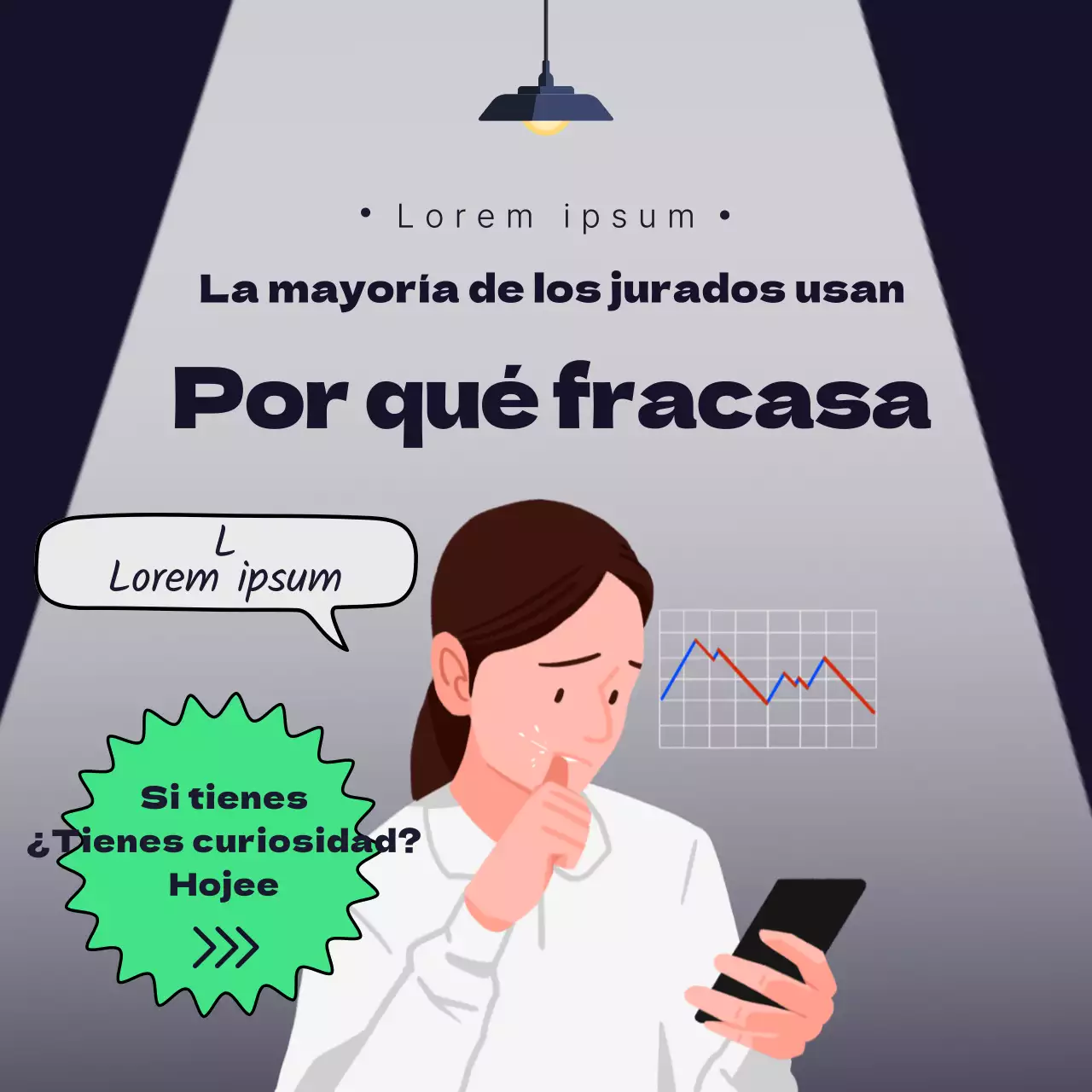 Trending stock posts en gris y azul marino