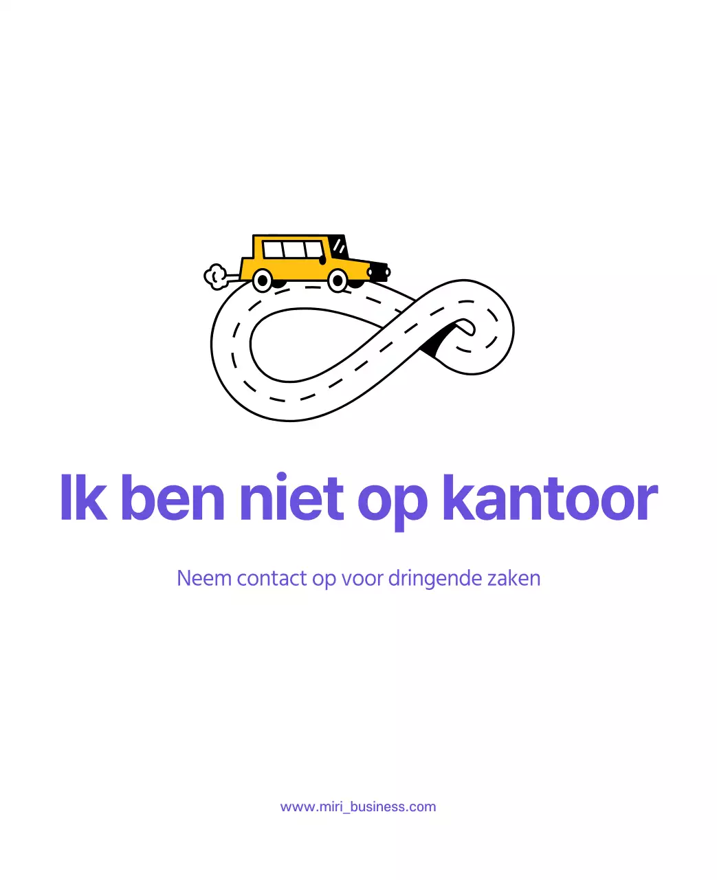 Zuivere lijnillustratie op paarse achtergrond