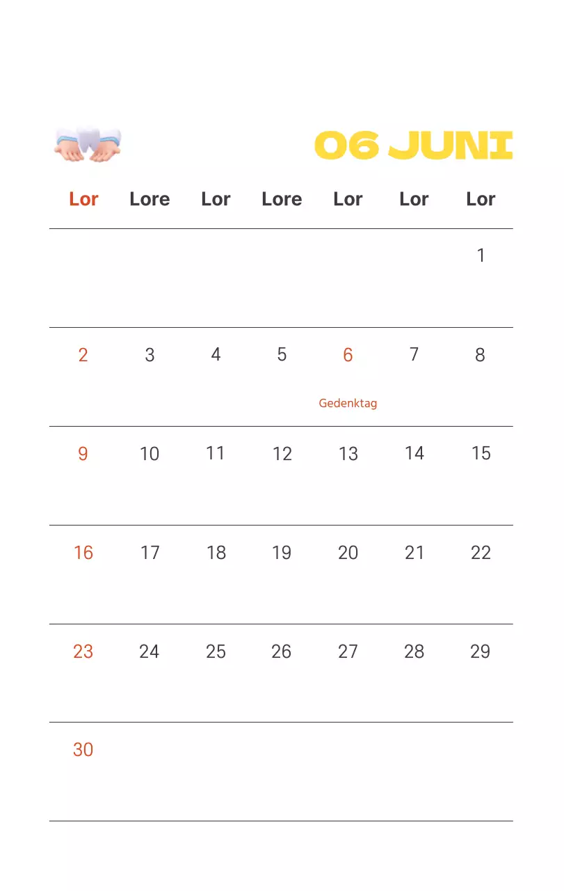 Ein festliches Krankenhaus mit Illustrationen zum Thema Gesundheit und Familie und farbenfrohen Akzenten