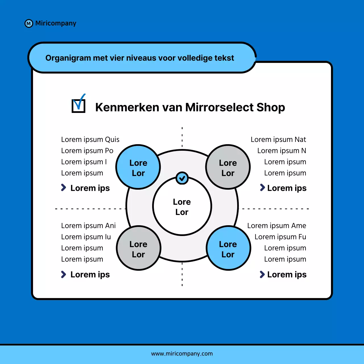 Minimalistische zakelijke pitch voorstel in blauw en lichtblauw