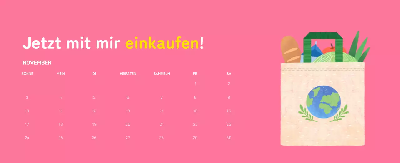 Mit farbenfrohen Illustrationen von Menschen und dem Planeten wird die Weihnachtszeit gefeiert.