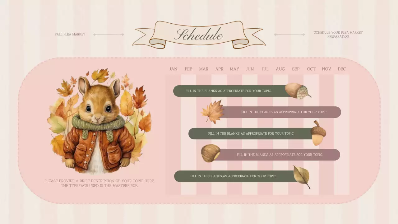 Pink Vintage Flea Market Announcement Presentation