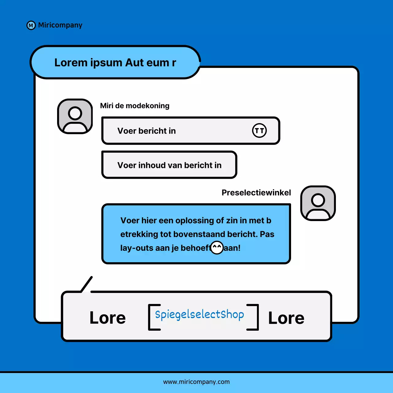 Minimalistische zakelijke pitch voorstel in blauw en lichtblauw