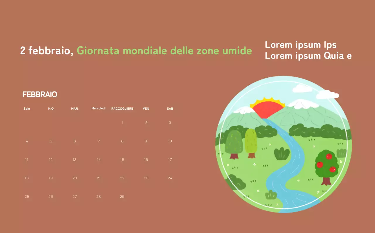 Celebrazione delle festività natalizie con illustrazioni colorate di persone e del pianeta.