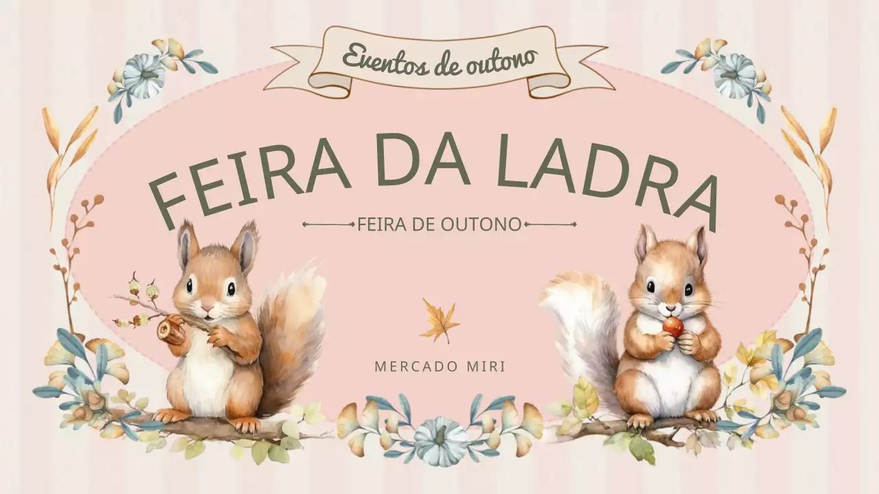 Planeador clássico de outono para a feira da ladra em cor-de-rosa e caqui