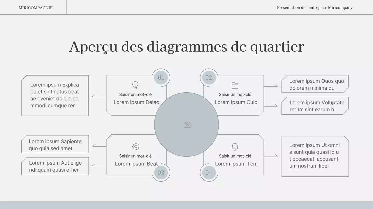 Un rapport d'activité simple et émotionnel en bleu clair et blanc