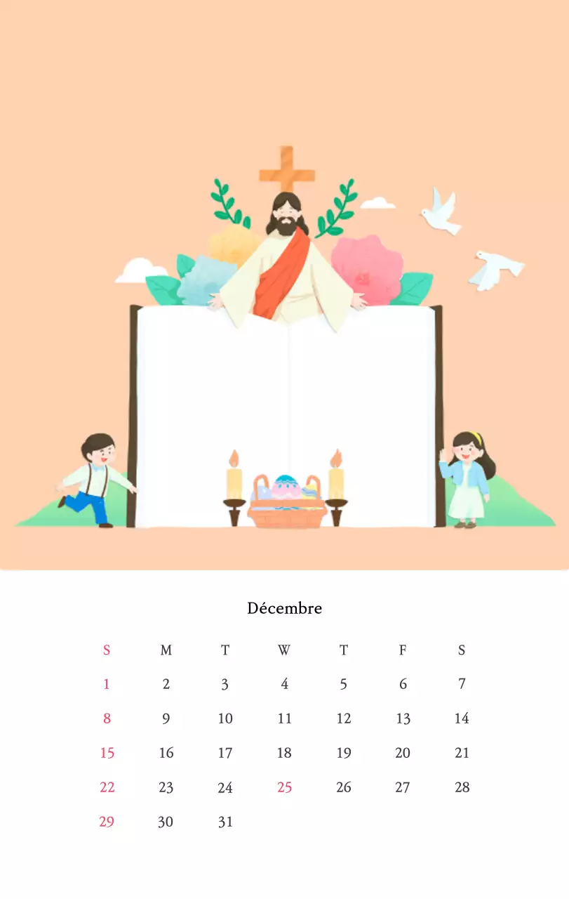 Des églises avec de jolies illustrations aux couleurs chaudes