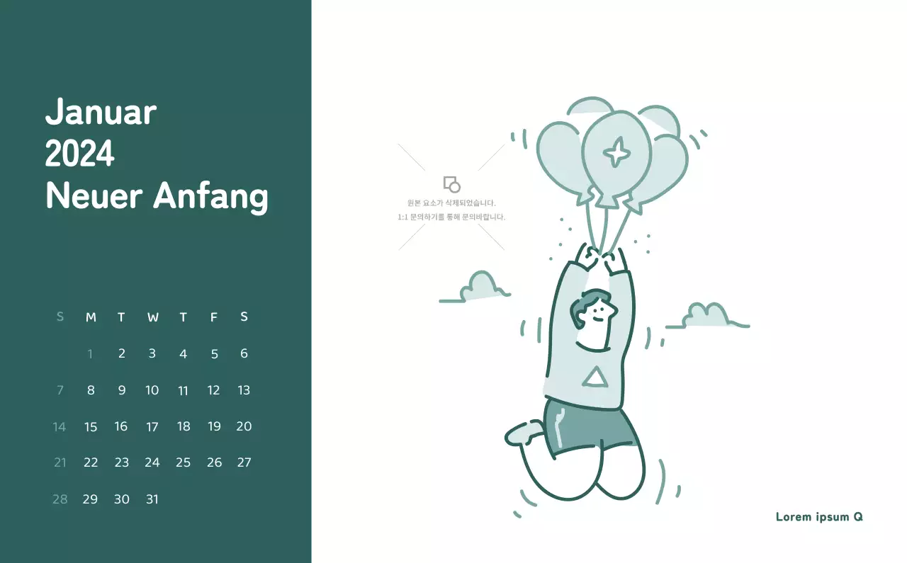 Ein Kalender mit farbenfrohen und emotionalen Illustrationen