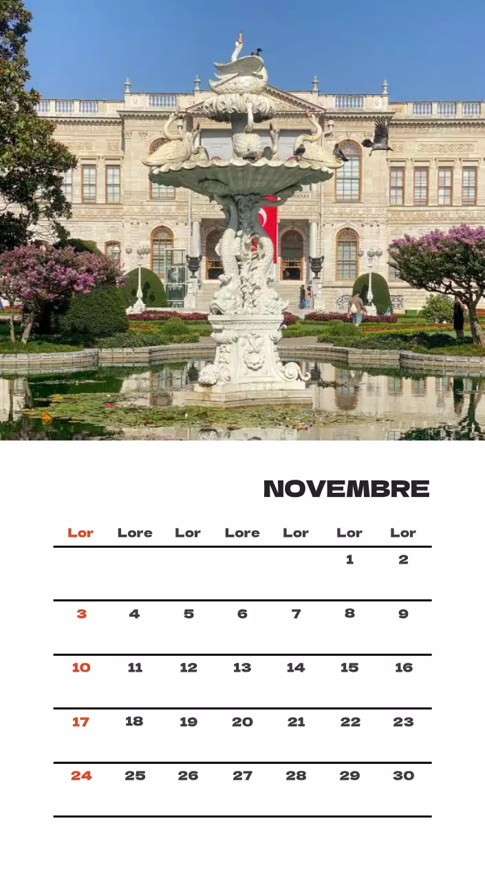 Une agence de voyage qui célèbre les fêtes de fin d'année avec des photos de voyages saisonniers et une mise en page claire et audacieuse.