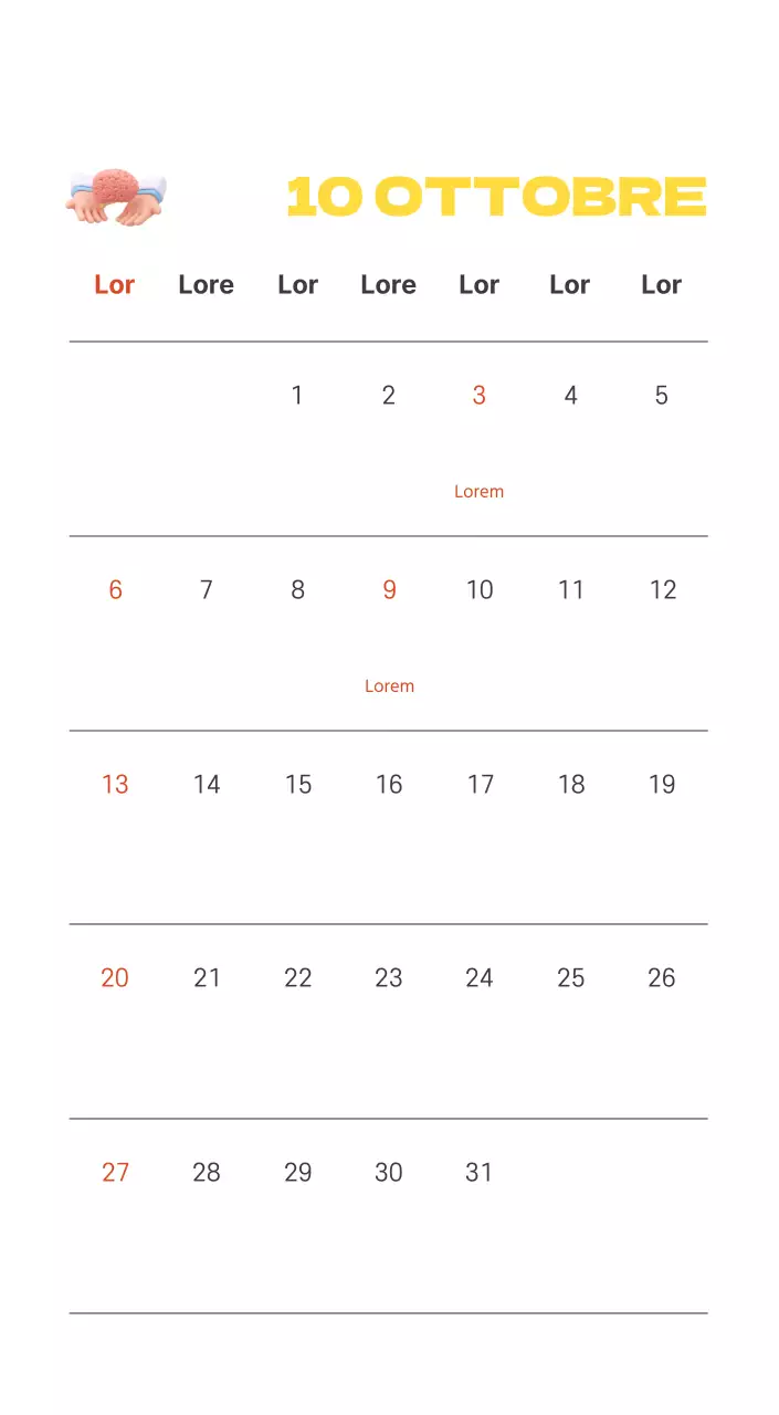 Un ospedale festivo con illustrazioni a tema salute e famiglia e accenti colorati