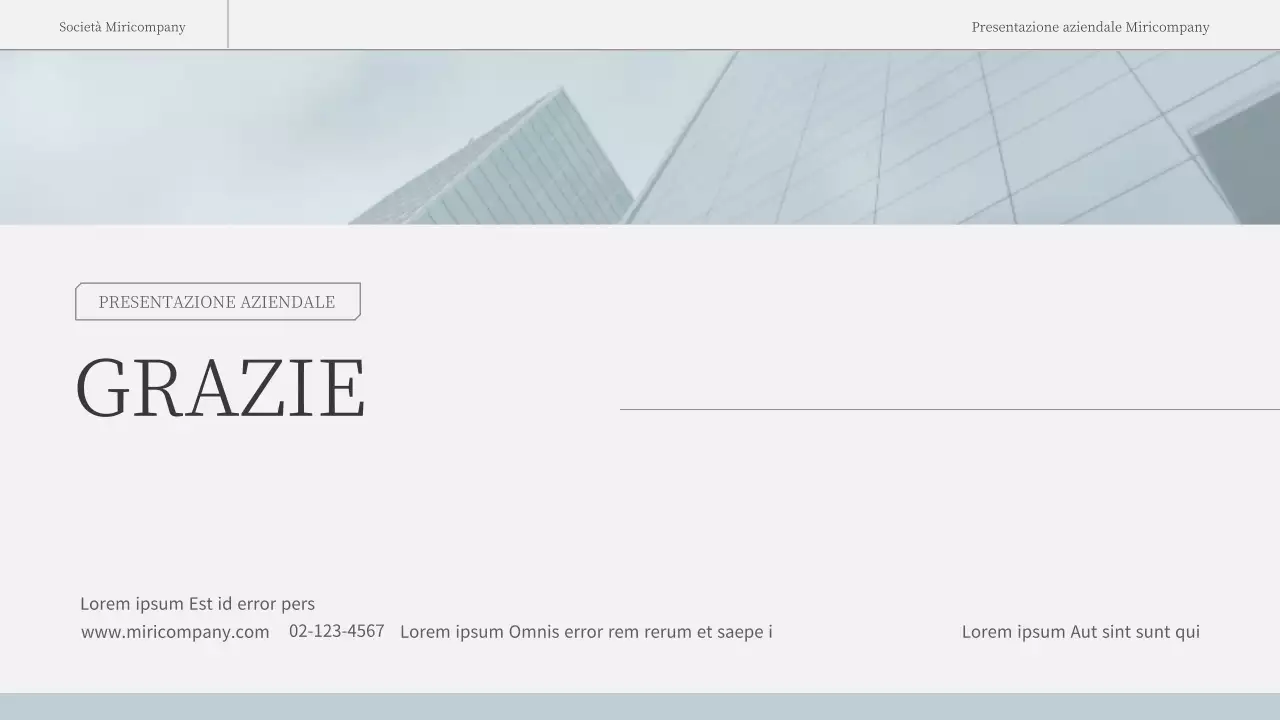Una relazione d'affari semplice ed emozionale in azzurro e bianco