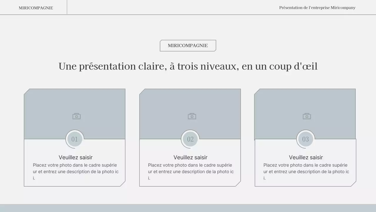 Un rapport d'activité simple et émotionnel en bleu clair et blanc