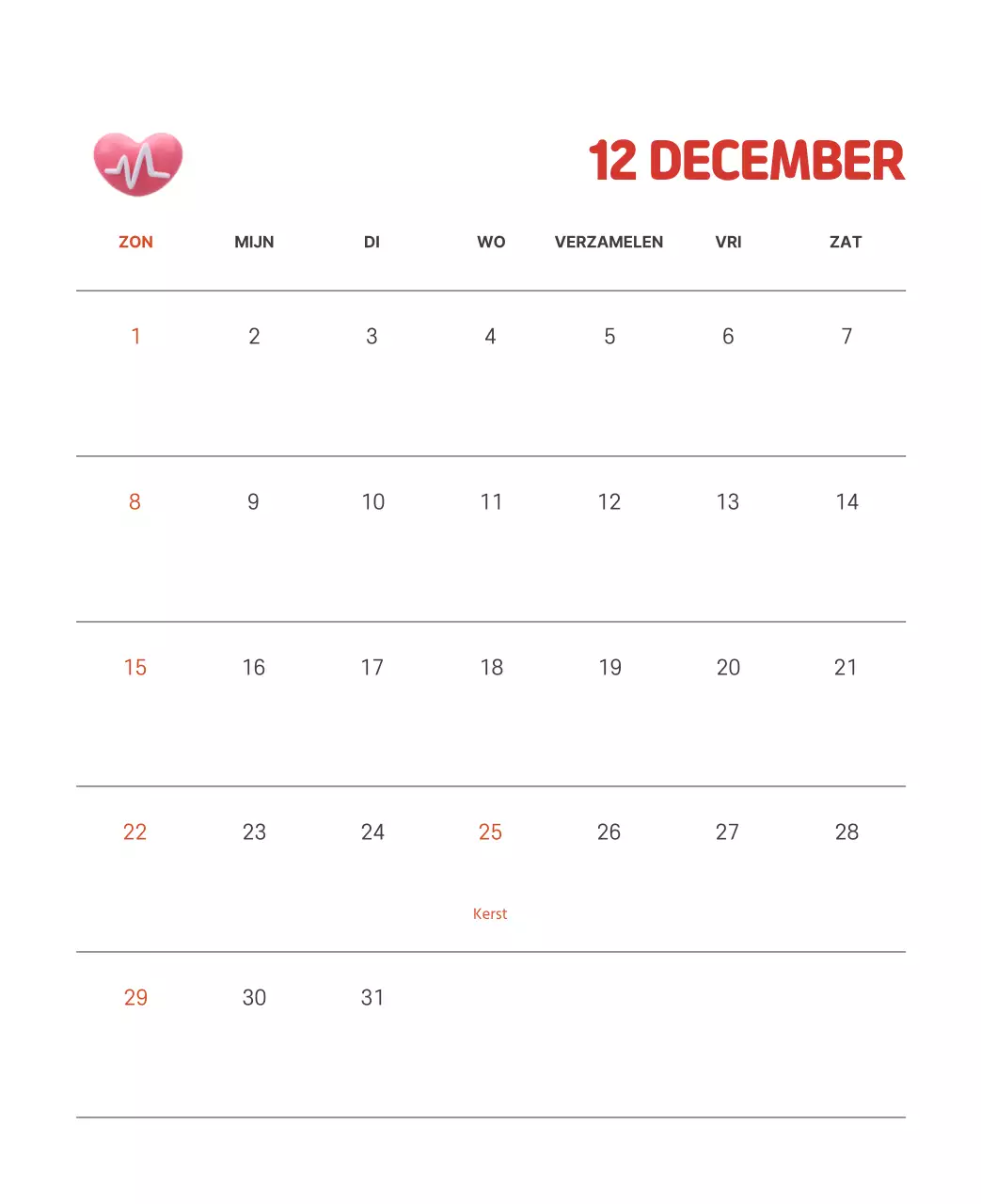 Een feestelijk ziekenhuis met illustraties met gezondheids- en gezinsthema's en kleurrijke accenten