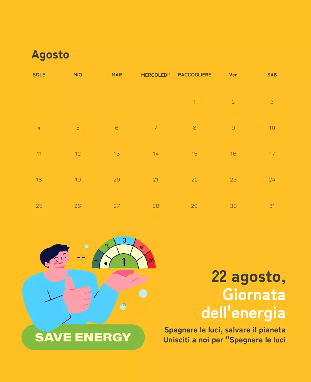 Una fondazione sociale che celebra le festività natalizie con illustrazioni colorate di persone e del pianeta.