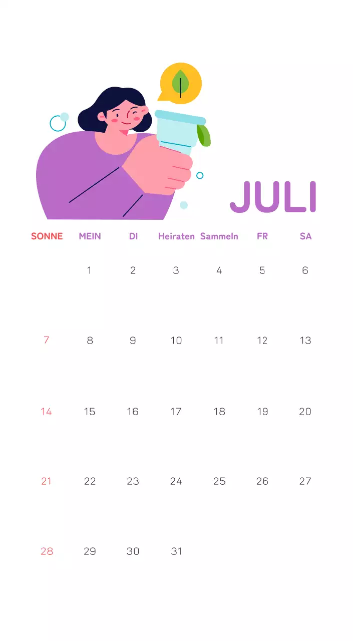 Mit farbenfrohen Illustrationen von Menschen und dem Planeten wird die Weihnachtszeit gefeiert.