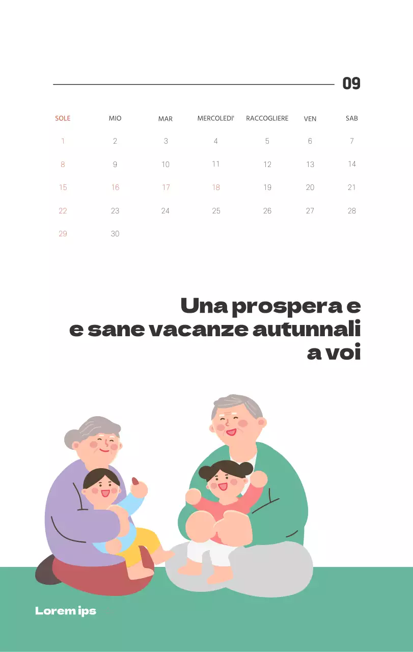 Un ospedale festivo con illustrazioni a tema salute e famiglia e accenti colorati