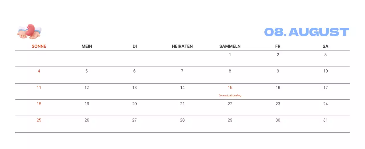 Ein festliches Krankenhaus mit Illustrationen zum Thema Gesundheit und Familie und farbenfrohen Akzenten