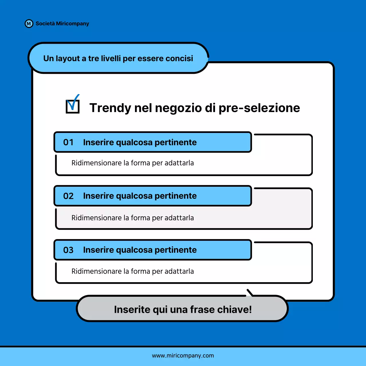 Proposta di pitch aziendale minimalista in blu e azzurro