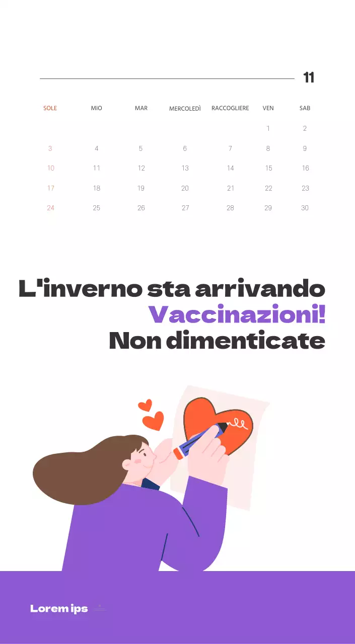 Un ospedale festivo con illustrazioni a tema salute e famiglia e accenti colorati