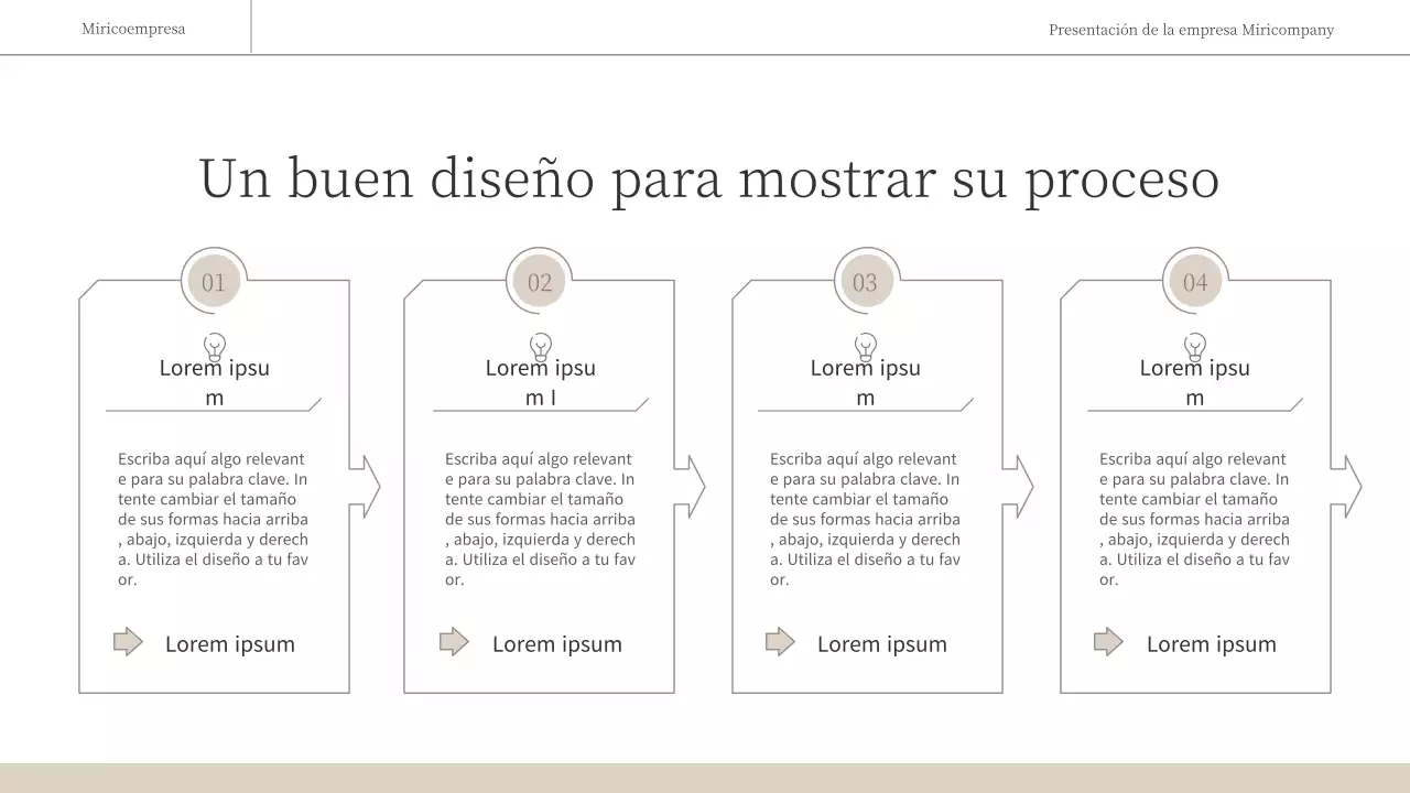 Un informe empresarial sencillo y emotivo en marrón y blanco