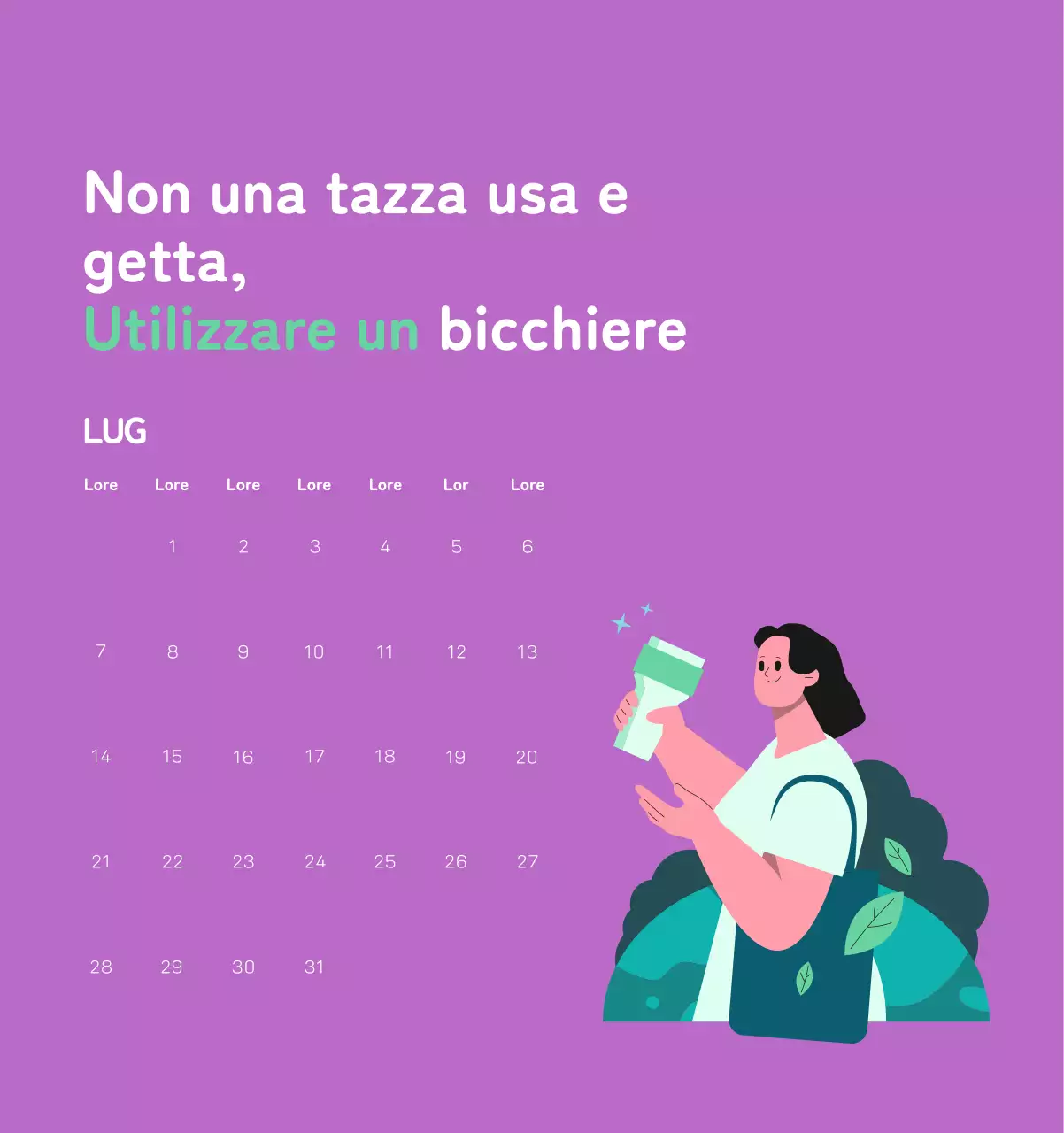 Celebrazione delle festività natalizie con illustrazioni colorate di persone e del pianeta.