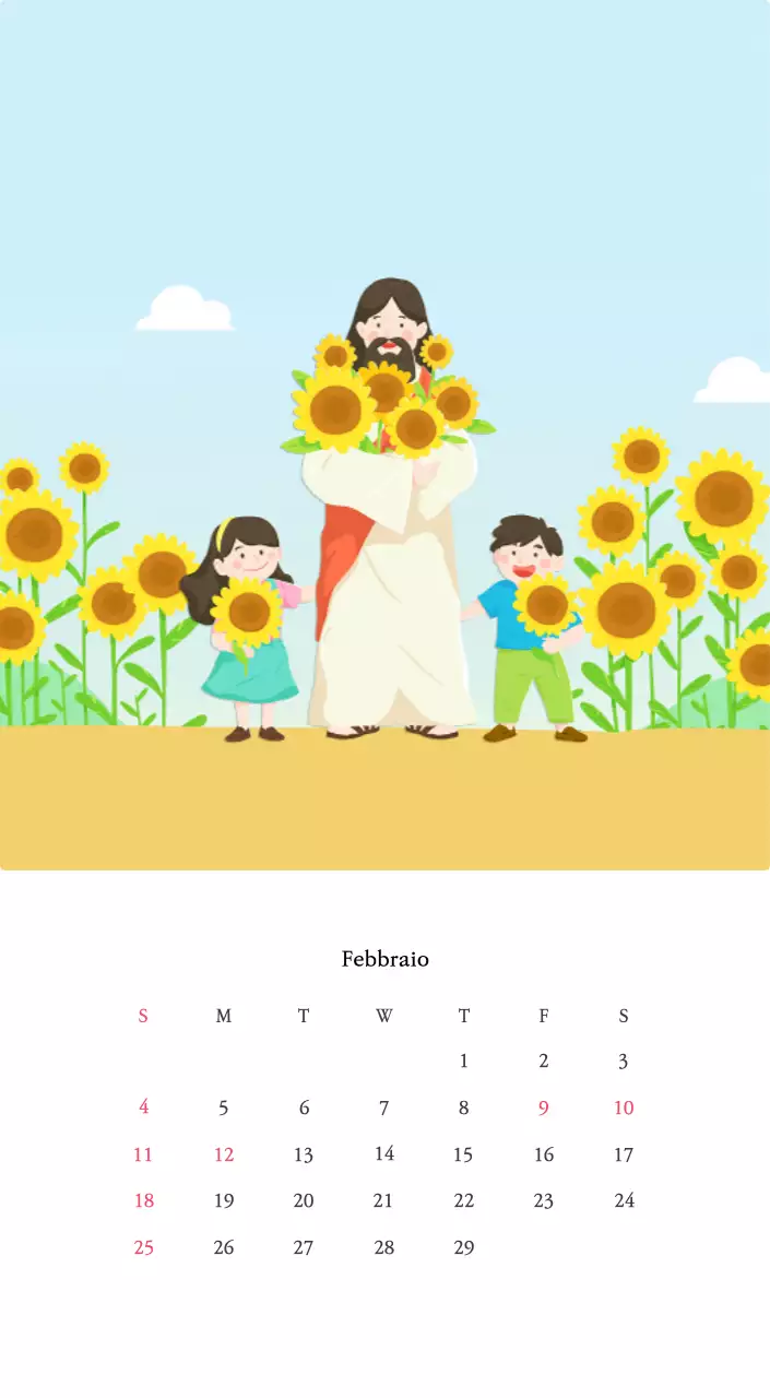 Chiese con simpatiche illustrazioni dai colori caldi