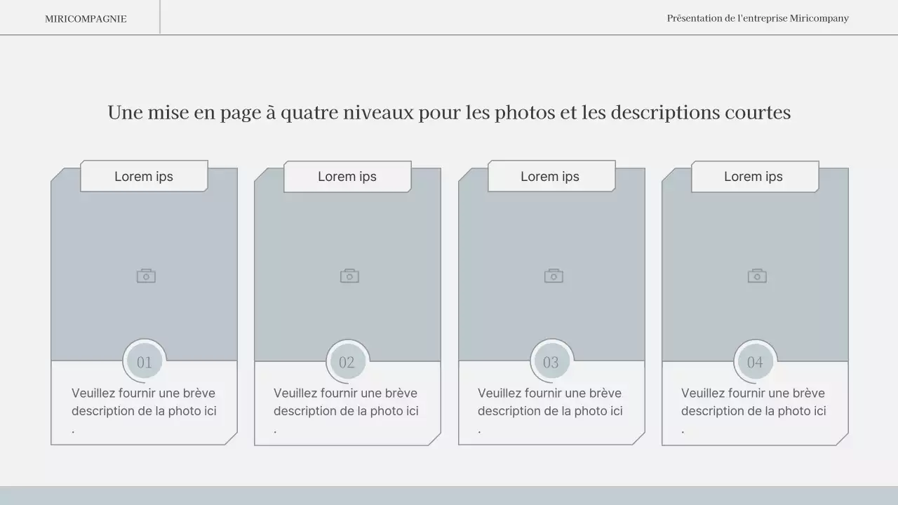 Un rapport d'activité simple et émotionnel en bleu clair et blanc