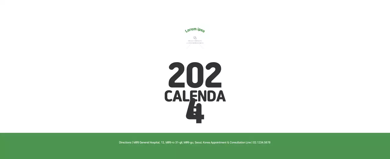 Holiday hospitals with cute illustrations and colorful accents related to health and family.