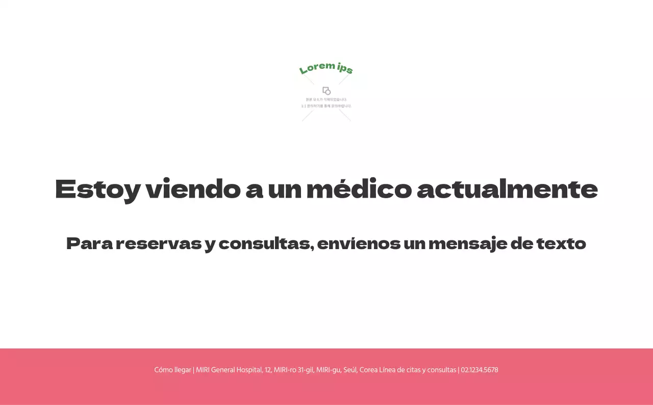 Un hospital festivo con ilustraciones de temática sanitaria y familiar y acentos de color