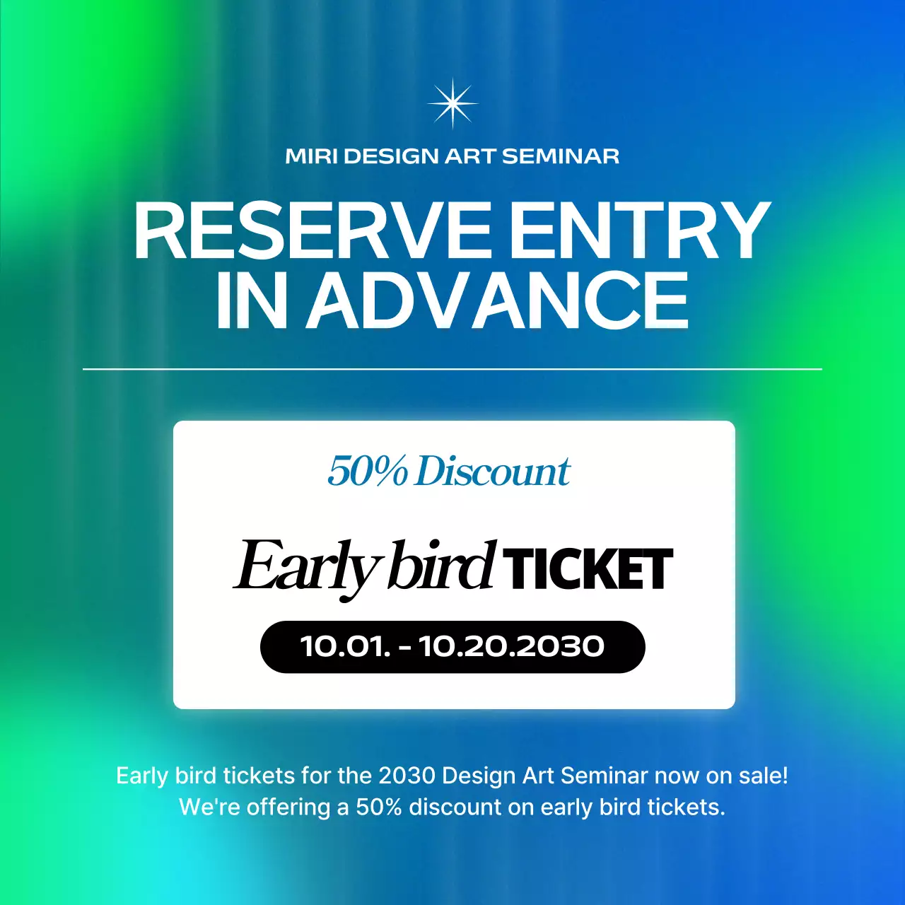 Green Modern Design Seminar Instagram Carousel