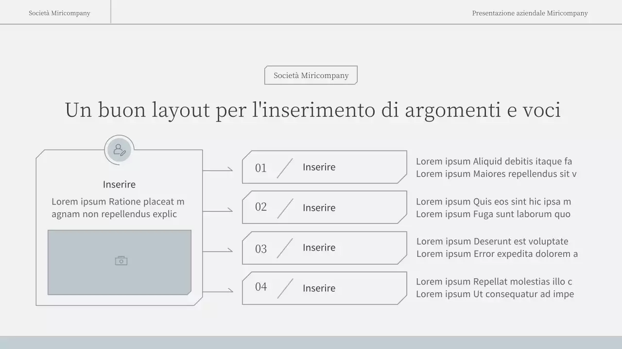 Una relazione d'affari semplice ed emozionale in azzurro e bianco