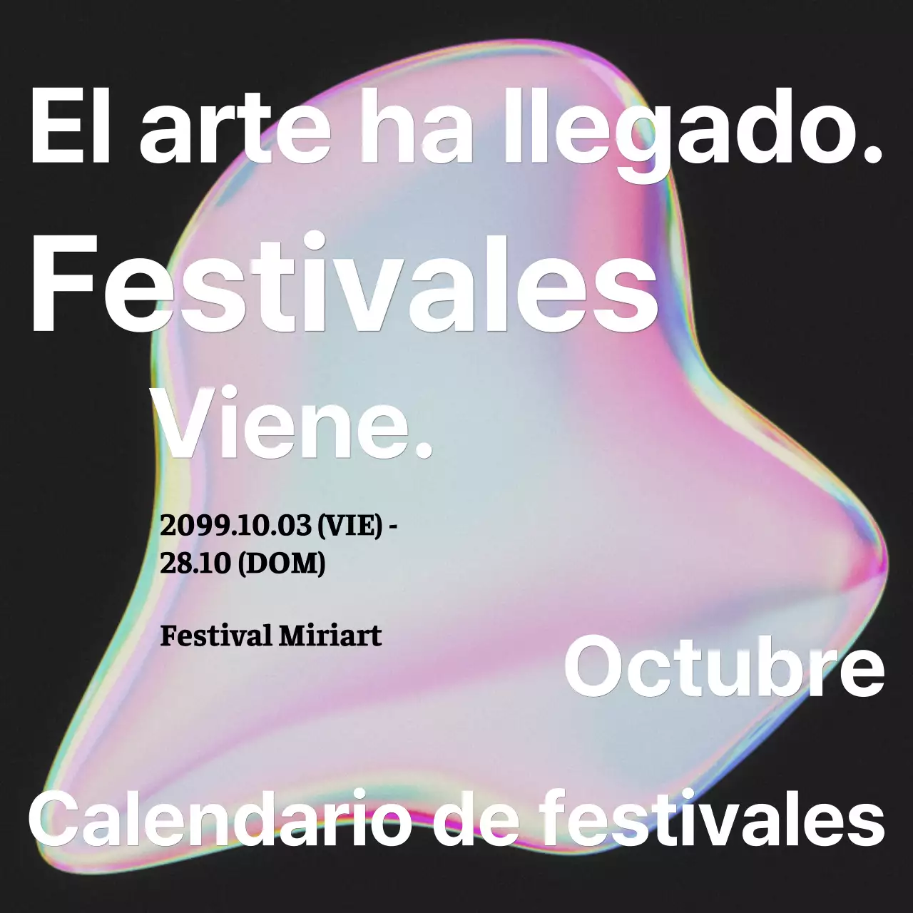 Se anuncia un festival de arte kitsch con un arco iris rosa de colores