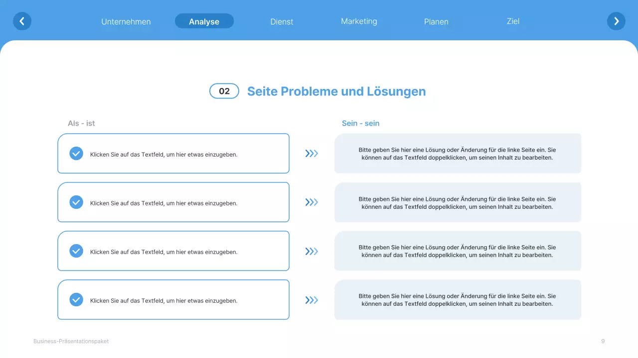 Einfache weiße und hellblaue Website Firmenprofil
