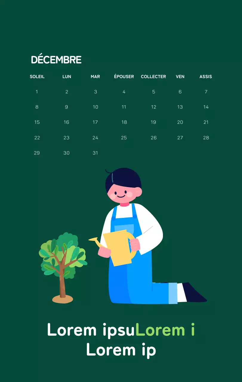 Célébration des fêtes de fin d'année avec des illustrations colorées de l'homme et de la planète.