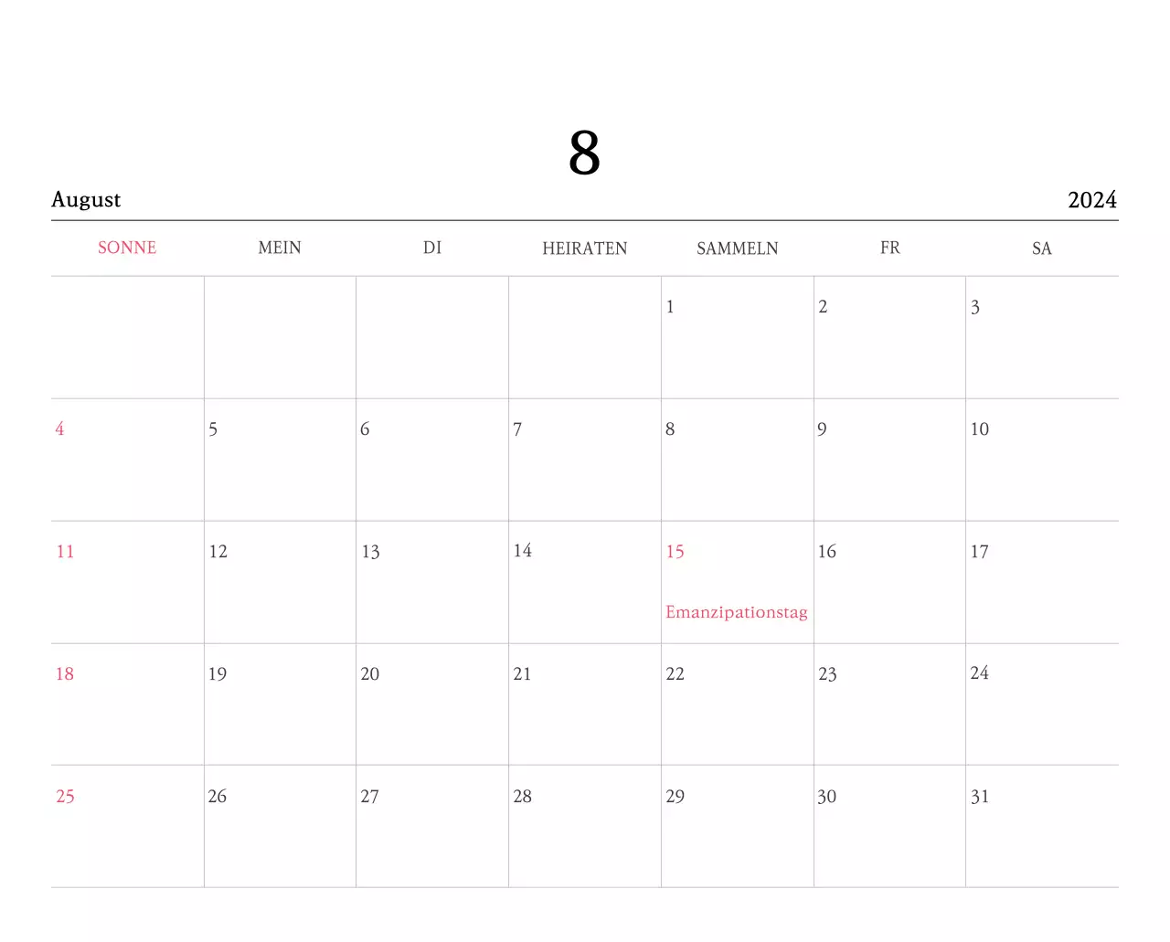 Kirchen mit niedlichen Illustrationen in warmen Farben