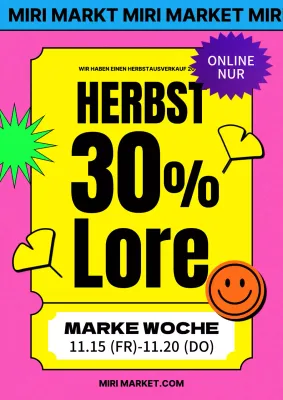 Werben Sie für hübsche Herbstangebote in Rosa und Gelb