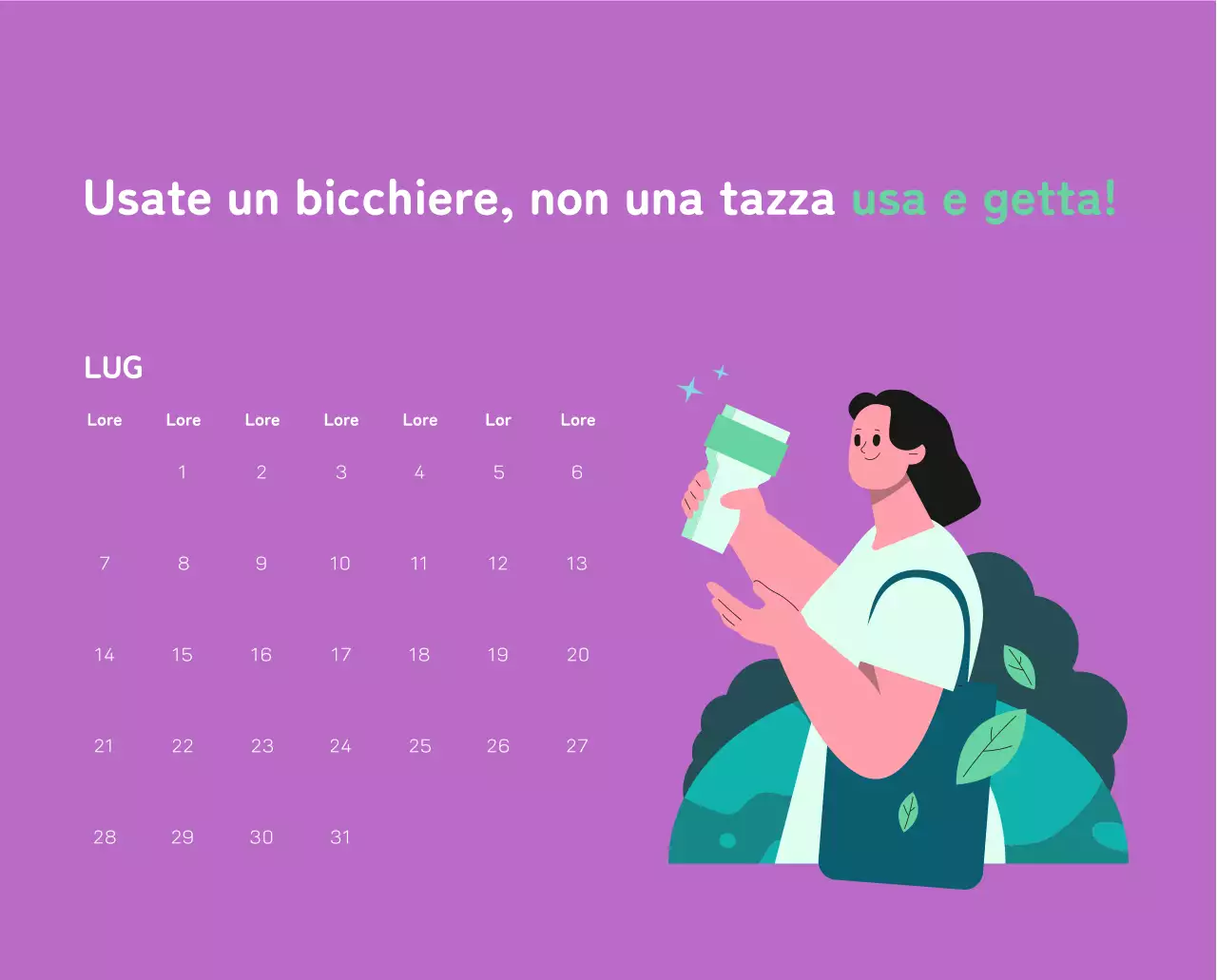 Celebrazione delle festività natalizie con illustrazioni colorate di persone e del pianeta.