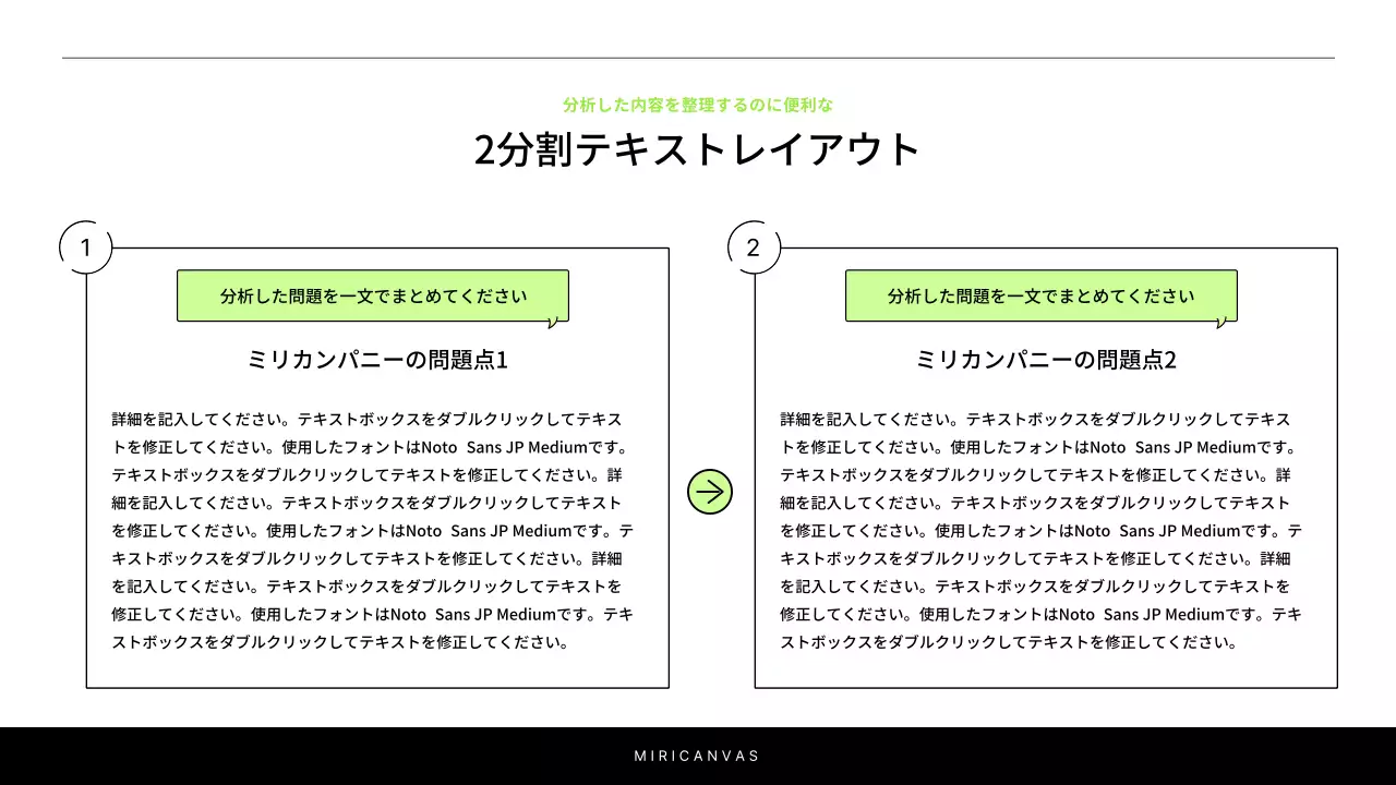 白と緑を基調としたシンプルなプロジェクト紹介のためのレポート