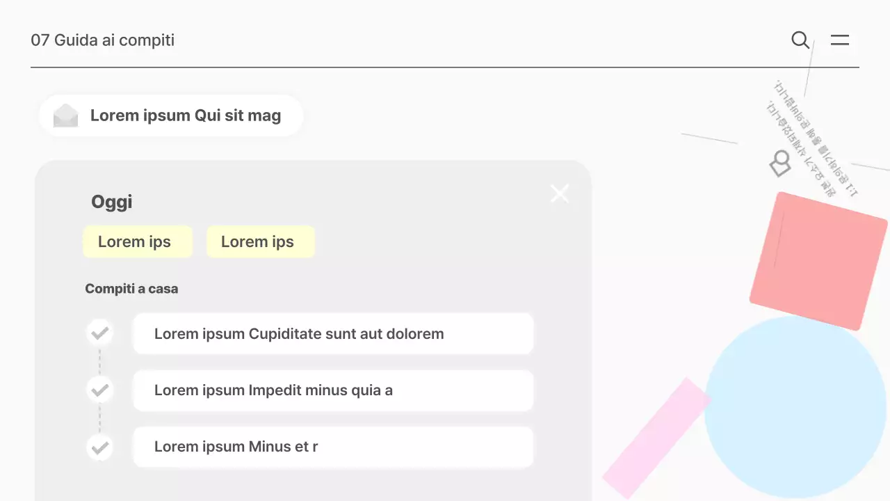 Risorse scolastiche di matematica semplice in bianco e menta
