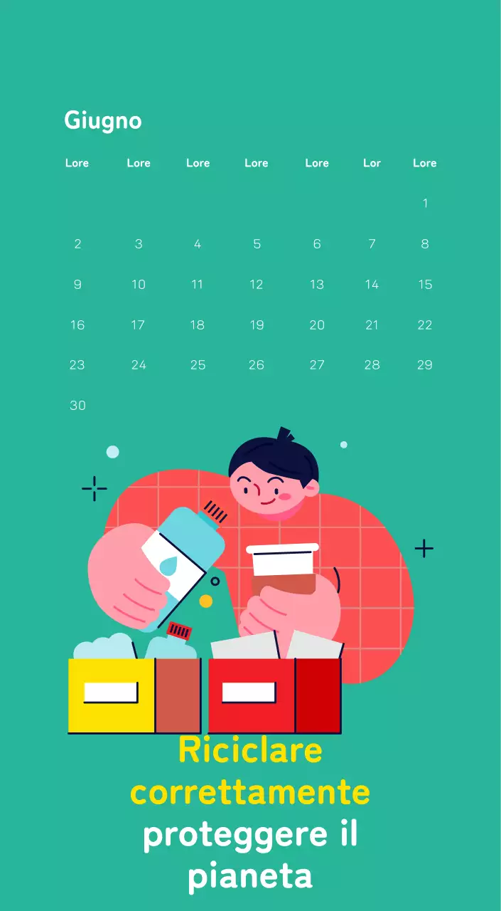 Celebrazione delle festività natalizie con illustrazioni colorate di persone e del pianeta.