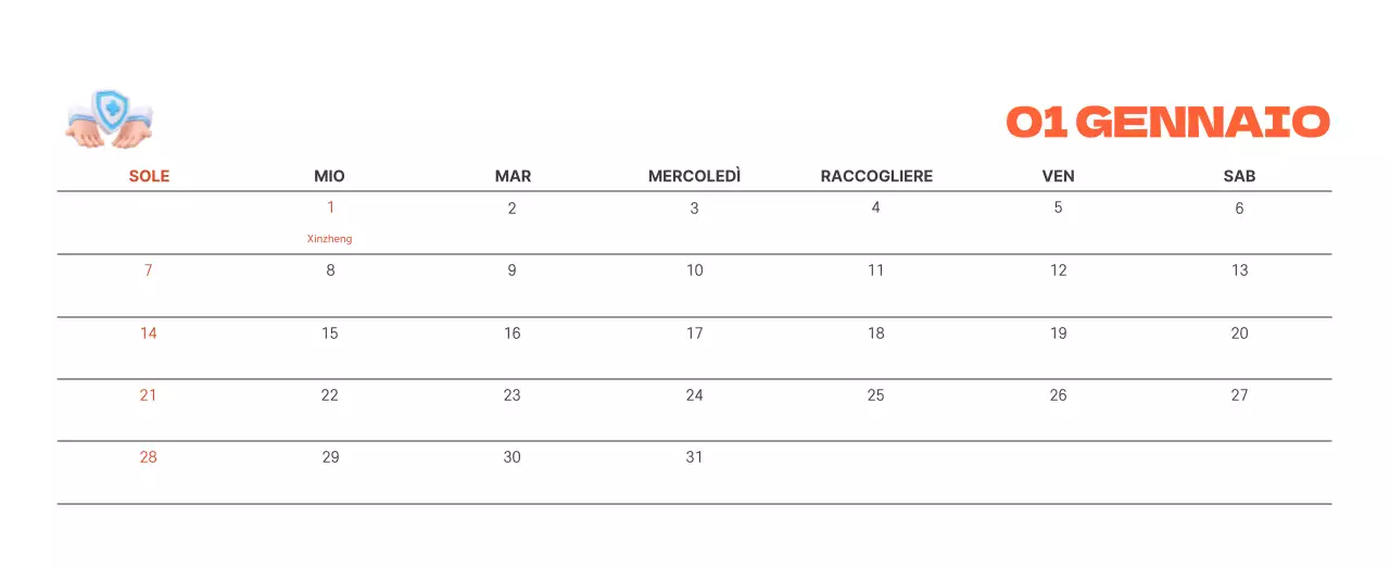 Un ospedale festivo con illustrazioni a tema salute e famiglia e accenti colorati