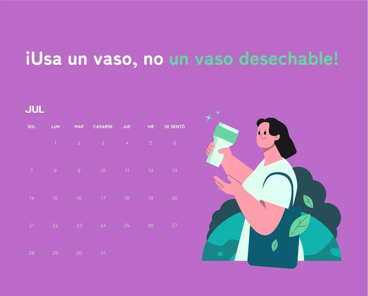 Celebra las fiestas navideñas con coloridas ilustraciones sobre las personas y el planeta.