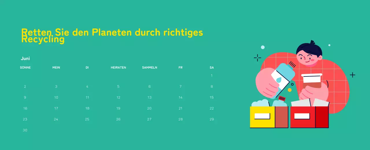 Mit farbenfrohen Illustrationen von Menschen und dem Planeten wird die Weihnachtszeit gefeiert.