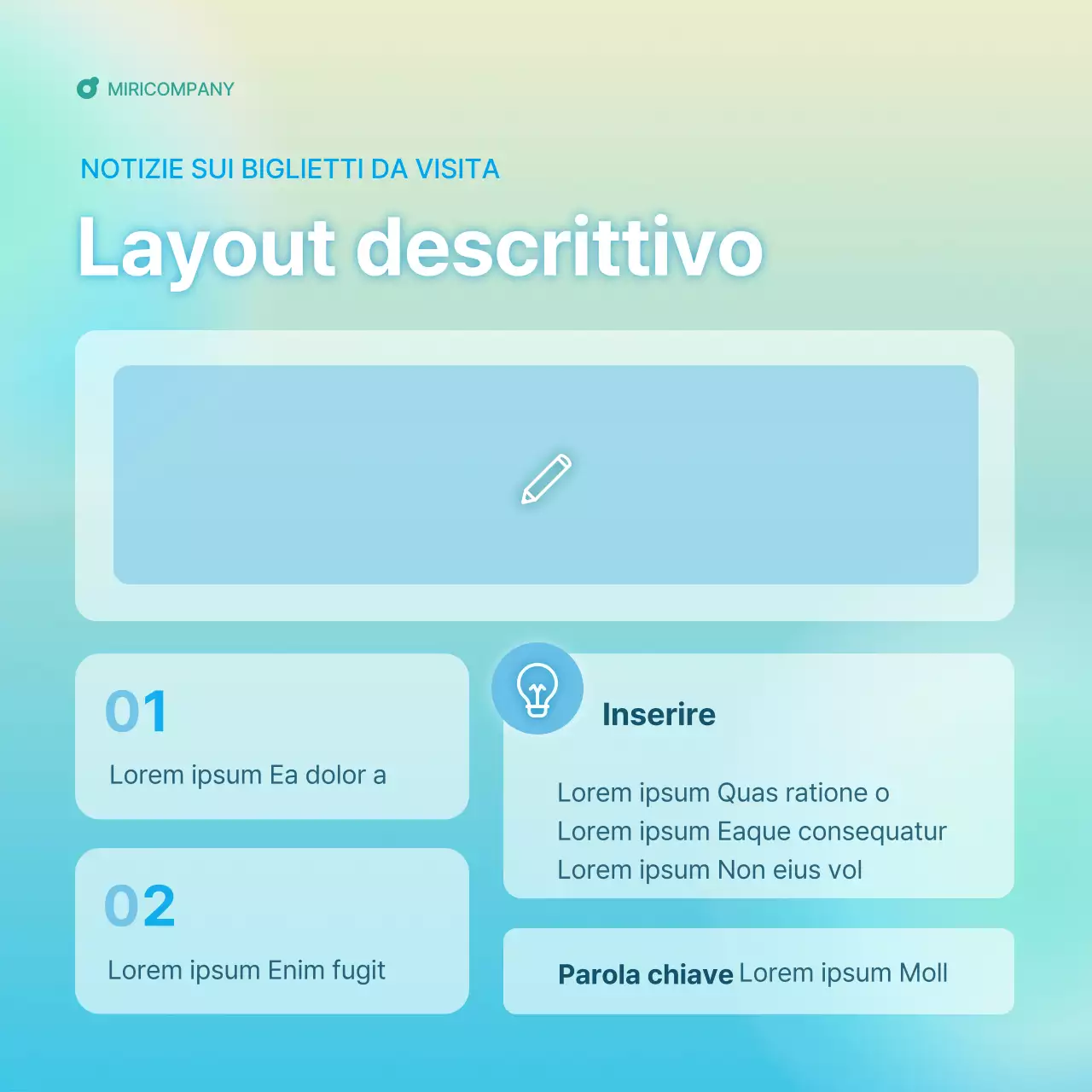 Una semplice guida alla newsletter aziendale in azzurro e menta