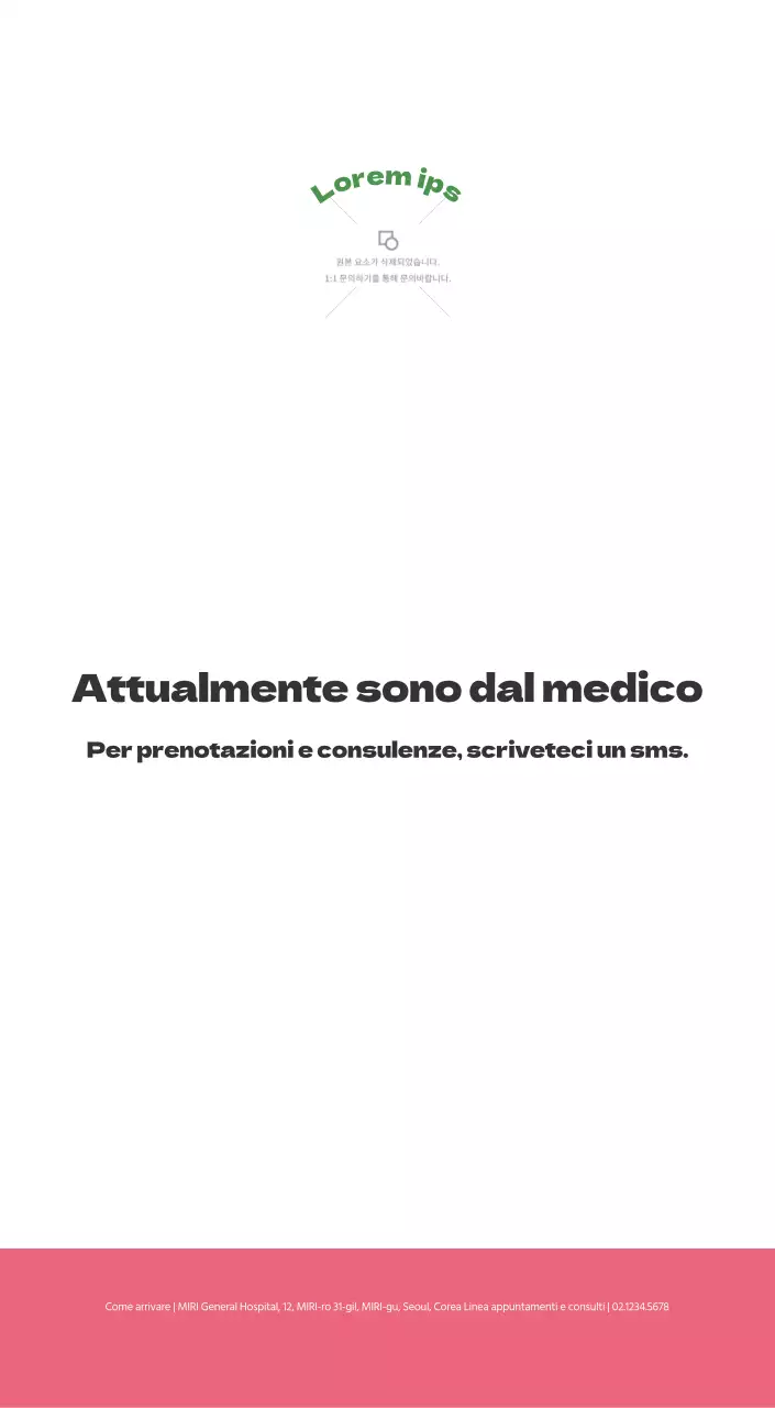 Un ospedale festivo con illustrazioni a tema salute e famiglia e accenti colorati