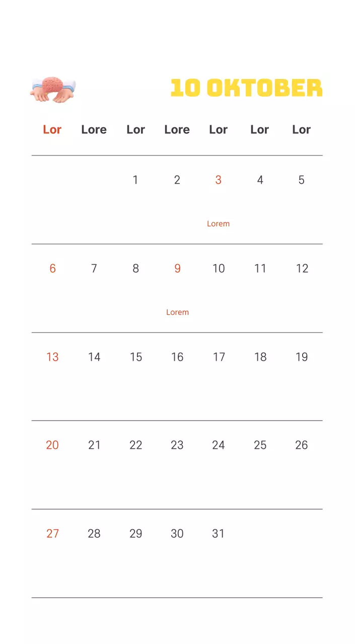 Een feestelijk ziekenhuis met illustraties met gezondheids- en gezinsthema's en kleurrijke accenten