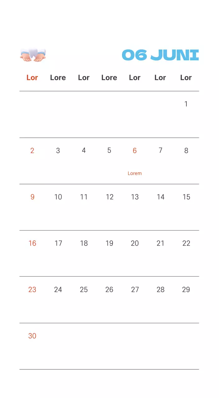 Ein festliches Krankenhaus mit Illustrationen zum Thema Gesundheit und Familie und farbenfrohen Akzenten