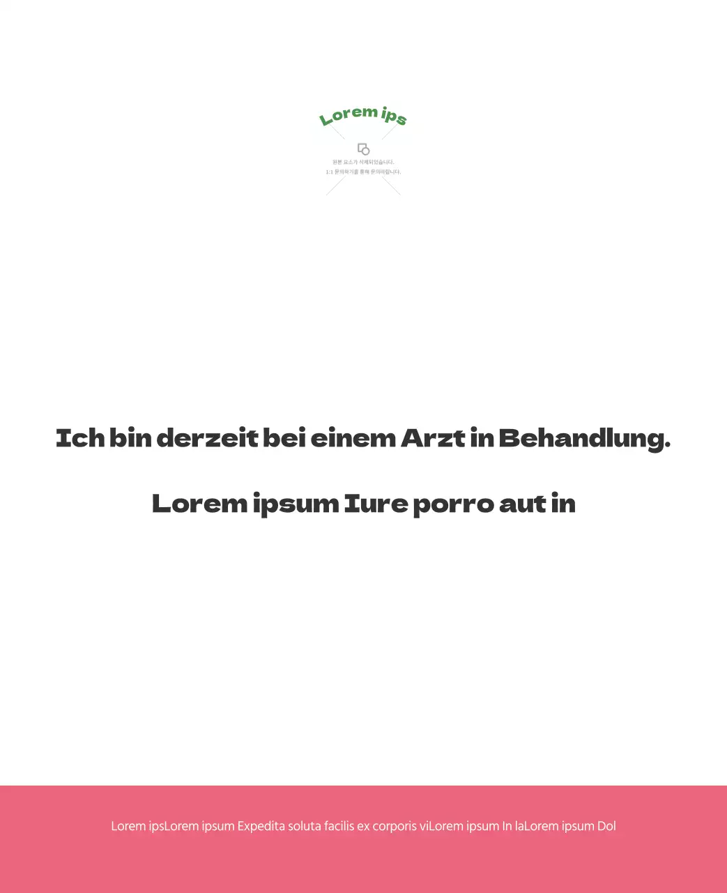 Ein festliches Krankenhaus mit Illustrationen zum Thema Gesundheit und Familie und farbenfrohen Akzenten