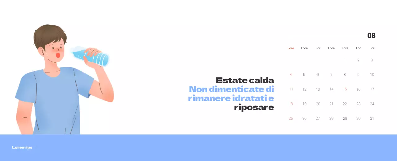 Un ospedale festivo con illustrazioni a tema salute e famiglia e accenti colorati