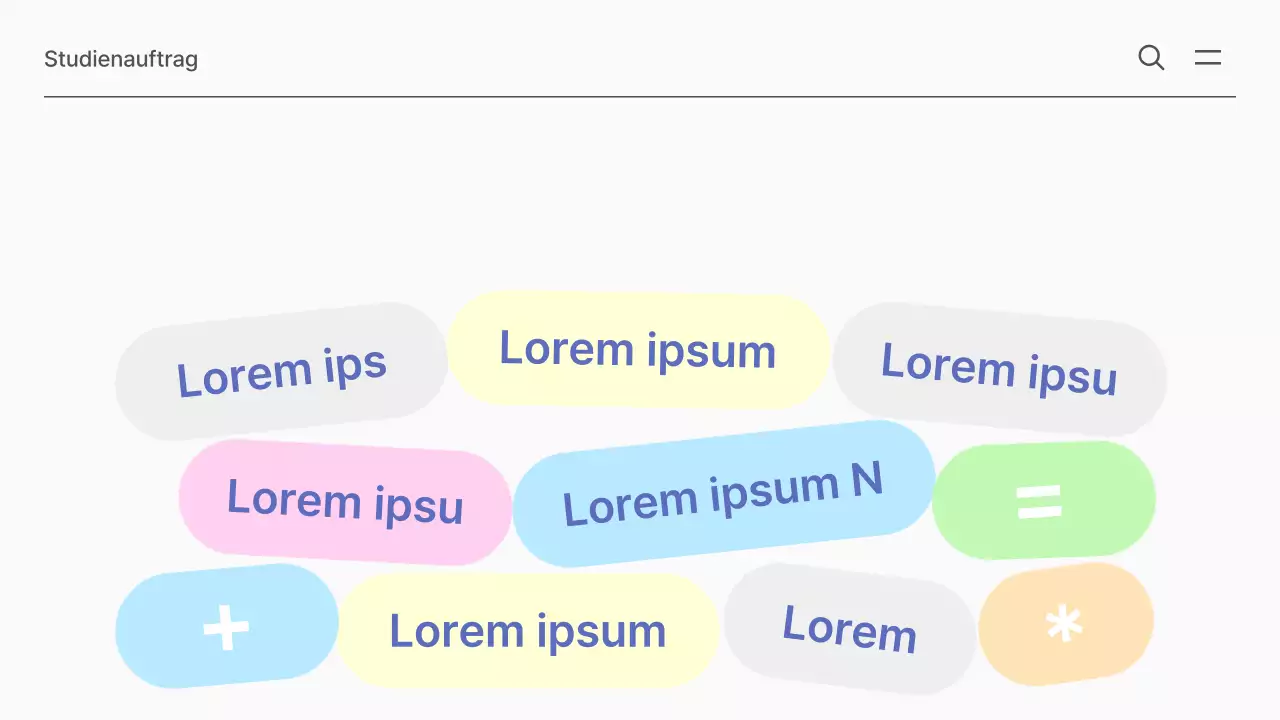 Einfaches Schulmaterial für Mathe in Weiß und Mint